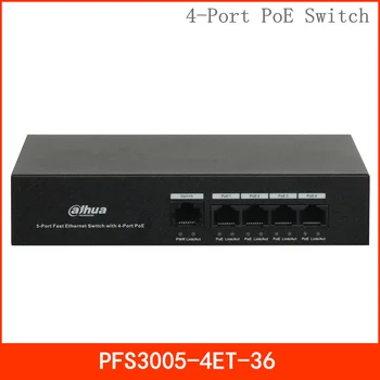 Dahua 4-Port PoE Switch PFS3005-4ET-36 Two-layer PoE Ethernet switch MAC auto study and aging IEEE802.3af, IEEE802.3at standard
Dahua 4-Port PoE Switch PFS3005-4ET-36 Two-layer PoE Ethernet switch MAC auto study and aging IEEE802.3af, IEEE802.3at standard