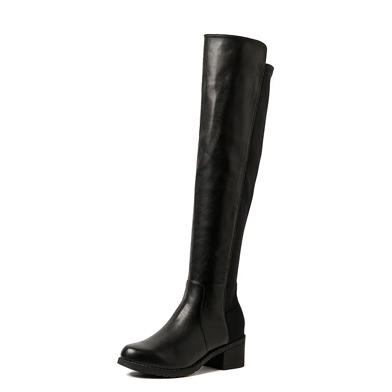 Thigh High Boots Women Winter Boots Square Heel Over the Knee Boots Black Over Knee Boots 2019 Womens Stretch Boots Shoes Woman
Thigh High Boots Women Winter Boots Square Heel Over the Knee Boots Black Over Knee Boots 2019 Womens Stretch Boots Shoes Woman