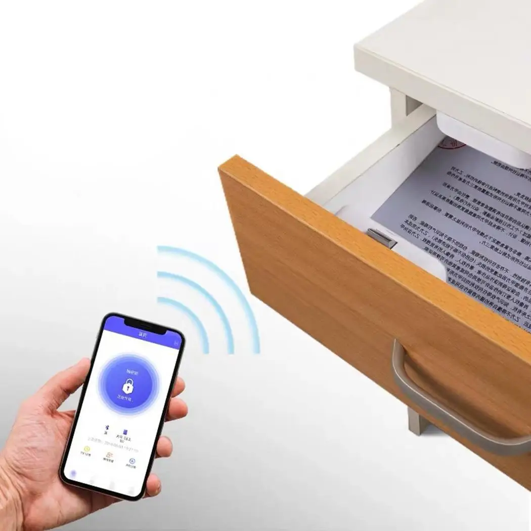 Smart Cabinet Switch Drawer Lock Bluetooth Unlock 1-3s Anti-theft 2 x AAA Batteries (Not Included) Security
Smart Cabinet Switch Drawer Lock Bluetooth Unlock 1-3s Anti-theft 2 x AAA Batteries (Not Included) Security