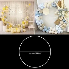 150cm Balloon Ring Arch Frame Stand Holder Balloon Column Stand Base Frame Kit Wedding Party Christmas Baby Shower Decorations
150cm Balloon Ring Arch Frame Stand Holder Balloon Column Stand Base Frame Kit Wedding Party Christmas Baby Shower Decorations