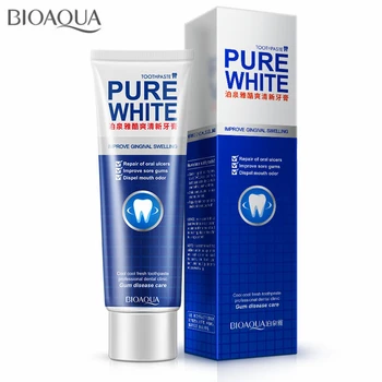 

BIOAQUA Toothpaste Herbal Mint Fresh Whitening Remove Yellow Stains Halitosis Plaque Reduce Gingivitis Dentifrice Clean Dental