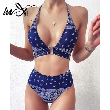 In-X Retro high waist bikini set 2020 Sexy boho print swimsuit women bathers Plus size swimwear women Buckle bathing suit XL new
In-X Retro high waist bikini set 2020 Sexy boho print swimsuit women bathers Plus size swimwear women Buckle bathing suit XL new