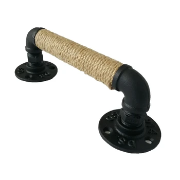 Industrial Style Pipe Furniture Handle Barn Sliding Wooden Door Handles Black Antique Vintage European Wrought Iron Rope Handle
Industrial Style Pipe Furniture Handle Barn Sliding Wooden Door Handles Black Antique Vintage European Wrought Iron Rope Handle