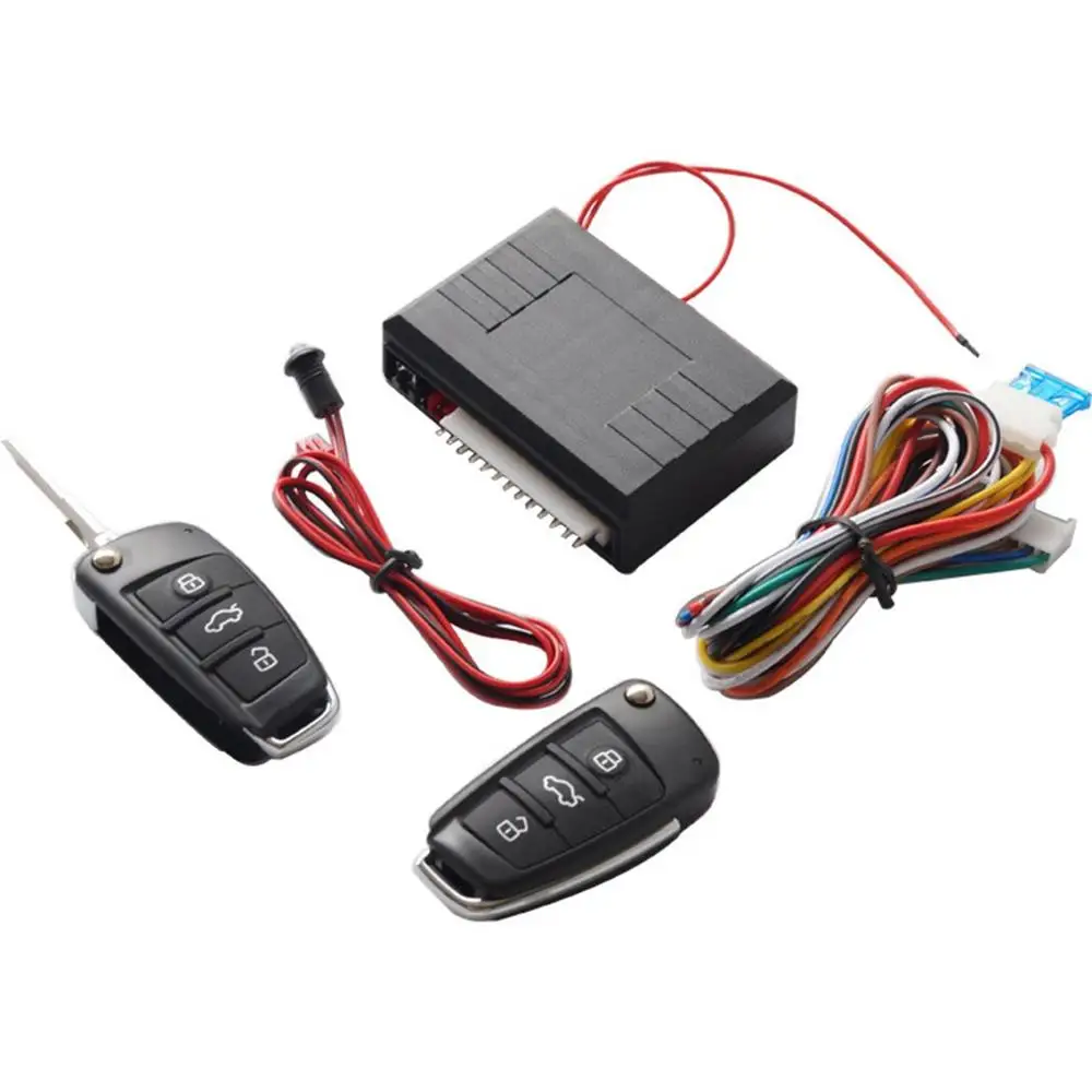 12V Universal Car Door Lock Vehicle Keyless Entry System Auto Remote Central Kit with Control Box Black
12V Universal Car Door Lock Vehicle Keyless Entry System Auto Remote Central Kit with Control Box Black