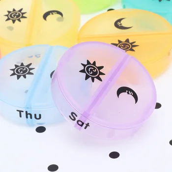 1 Set Round Shape Pill Box Portable Medicine Box Simple Pill Case One Week Pills Storage Box for Home Office
1 Set Round Shape Pill Box Portable Medicine Box Simple Pill Case One Week Pills Storage Box for Home Office