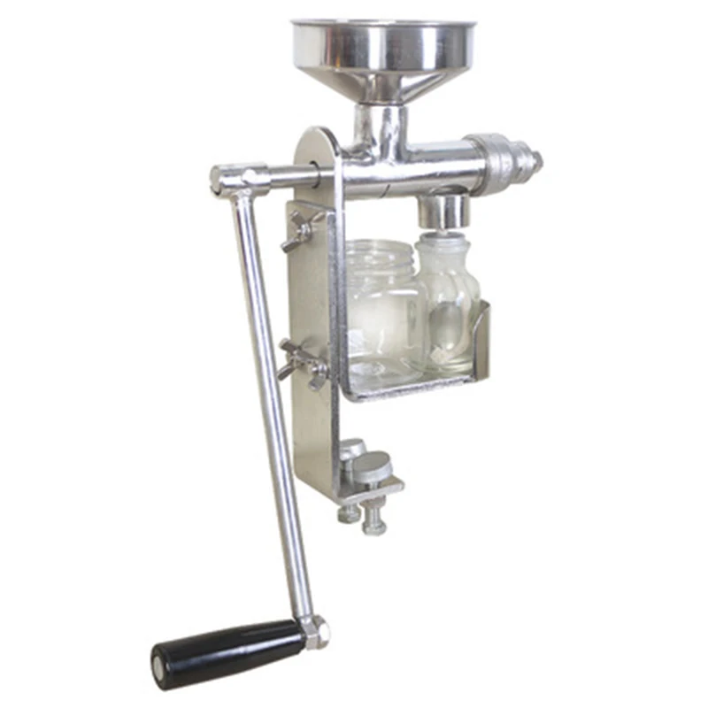 Description Picture 6 of item1pc Manual Oil Presser Machine Household Peanut Seeds Nuts Soya Expeller Press Health Stainless Steel Extractor