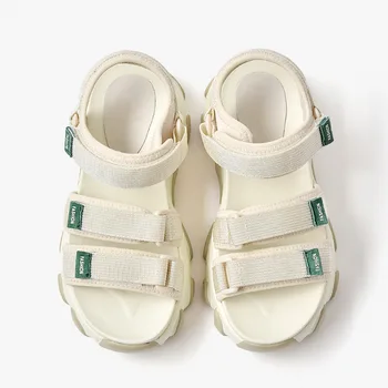 Fujin Women's Sandals 2020 Summer New Hook Loop Breathable Sandals Women's Fashion Platform Mixed Colors Peed Toe Chunky Shoes 
Fujin Women's Sandals 2020 Summer New Hook Loop Breathable Sandals Women's Fashion Platform Mixed Colors Peed Toe Chunky Shoes