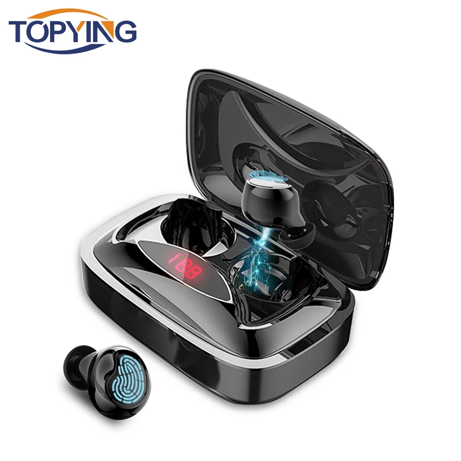 TOPYING TWS Bluetooth headphones True Wireless Earphone Headphone with 2000mAh Charging Box Fingerprint Touch Bluetooth Earphone
TOPYING TWS Bluetooth headphones True Wireless Earphone Headphone with 2000mAh Charging Box Fingerprint Touch Bluetooth Earphone