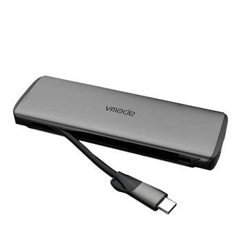 Vmade Type-C HUB Multi Function Docking Station 7 in 1 Notebook Expansion Dock HUB PD Charging
Vmade Type-C HUB Multi Function Docking Station 7 in 1 Notebook Expansion Dock HUB PD Charging