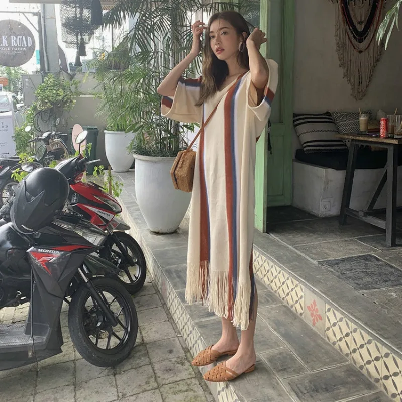 Women's Autumn Long Stripe Knitted Sportswear Women's Gown Women's Gown Women's Gown Women's Gown
Women's Autumn Long Stripe Knitted Sportswear Women's Gown Women's Gown Women's Gown Women's Gown