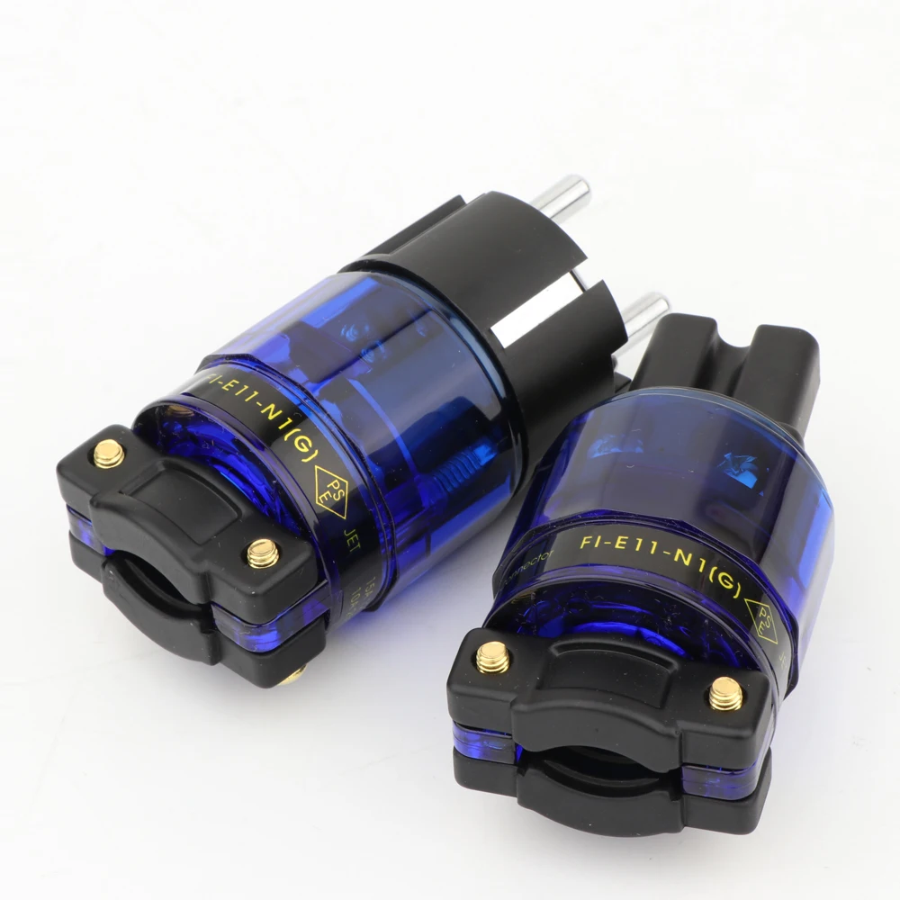 Shop Generic Hiend BrRhodium Plated EU version Power Plug Hifi Schuko