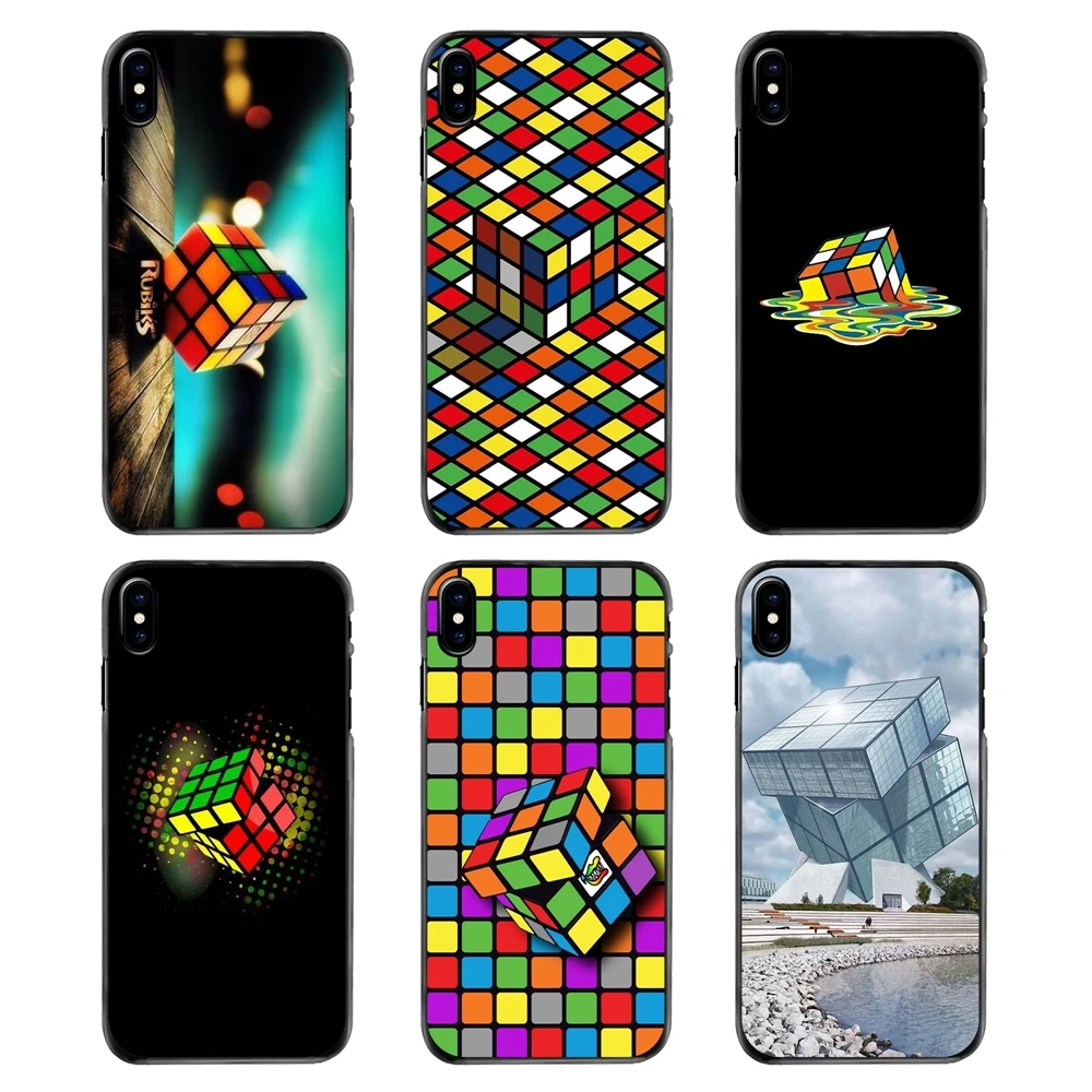 

For iPhone 4 4S 5 5S 5C SE 6 6S 7 8 Plus X XR XS Max iPod Touch 4 5 6 Rubiks Cube Classic Magic Toys Art Accessories Cases Cover