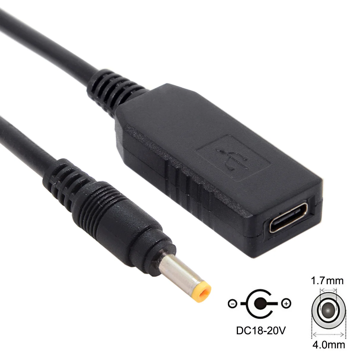 CYDZ USB-C USB 3.1 Type C to DC 20V 4.0 1.7mm Power Plug PD Emulator Trigger Charge Cable for Laptop
CYDZ USB-C USB 3.1 Type C to DC 20V 4.0 1.7mm Power Plug PD Emulator Trigger Charge Cable for Laptop