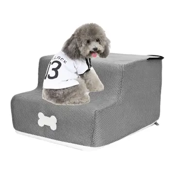 Dog Stair Pet Climbing Sponge Mesh Step 2-layer Dog Pet Stair Step For Small Dog Cat Pet Anti-slip Removable Bed Stairs
Dog Stair Pet Climbing Sponge Mesh Step 2-layer Dog Pet Stair Step For Small Dog Cat Pet Anti-slip Removable Bed Stairs