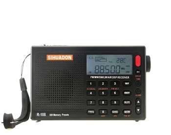 SIHUADON R-108 FM Stereo Digital Radio Portable Radio Receiver Sound Alarm Function Display Clock Temperature Speaker
SIHUADON R-108 FM Stereo Digital Radio Portable Radio Receiver Sound Alarm Function Display Clock Temperature Speaker