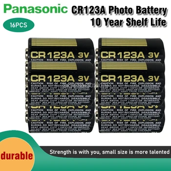 16pcs NEW Original Panasonic Lithium battery 3v 1550mAh CR123 CR 123A CR17345 16340 cr123a dry primary battery for camera meter 
16pcs NEW Original Panasonic Lithium battery 3v 1550mAh CR123 CR 123A CR17345 16340 cr123a dry primary battery for camera meter