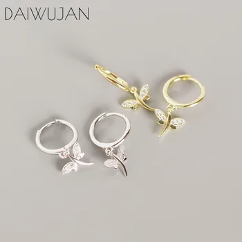 DAIWUJAN INS Hot 925 Sterling Silver Vintage Zircon Dragonfly Small Hoop Earrings Female Gold Women Earrings Party Jewelry Gift
DAIWUJAN INS Hot 925 Sterling Silver Vintage Zircon Dragonfly Small Hoop Earrings Female Gold Women Earrings Party Jewelry Gift