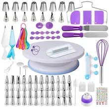 137Pcs/Set Cake Tool Piping Nozzle Piping Bag Set Rotary Cake Turntable Cake Decorating Tools Kit Kitchen Baking Supplies
137Pcs/Set Cake Tool Piping Nozzle Piping Bag Set Rotary Cake Turntable Cake Decorating Tools Kit Kitchen Baking Supplies