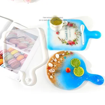 2 Types Tray Resin Mold Round Square Coasters Epoxy Silicone Molds DIY Tools Handlebar Tray Moulds Sea Wave Home Decorations
2 Types Tray Resin Mold Round Square Coasters Epoxy Silicone Molds DIY Tools Handlebar Tray Moulds Sea Wave Home Decorations