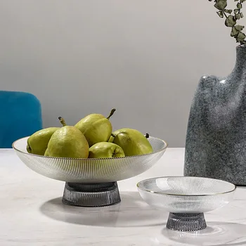 Luxury Glass Fruit Tray Ornaments Large Vertical Pattern Tall Tray Simple Home Dining Table Luxury Candy Snack Dried Fruit Tray
Luxury Glass Fruit Tray Ornaments Large Vertical Pattern Tall Tray Simple Home Dining Table Luxury Candy Snack Dried Fruit Tray