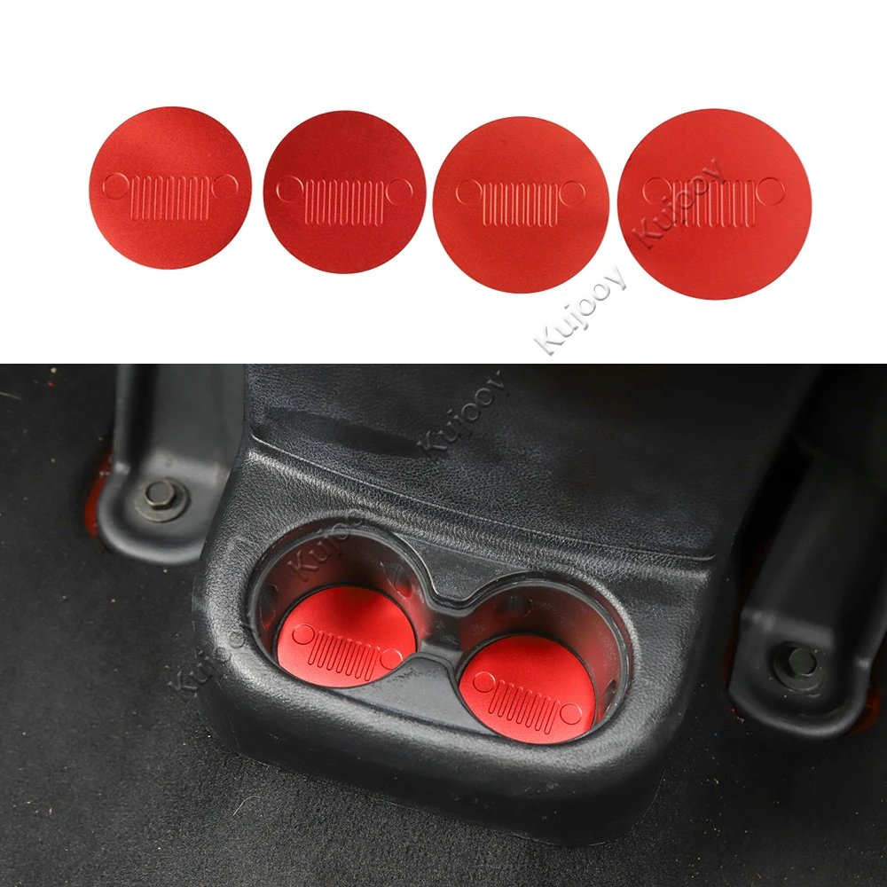 4pcs Blue/ Silver/ Red Aluminum Alloy Drink Holder Pad Mat Decor Trim Sticker For Jeep Wrangler JK 4 doors 2011-2017 Car Styling
4pcs Blue/ Silver/ Red Aluminum Alloy Drink Holder Pad Mat Decor Trim Sticker For Jeep Wrangler JK 4 doors 2011-2017 Car Styling