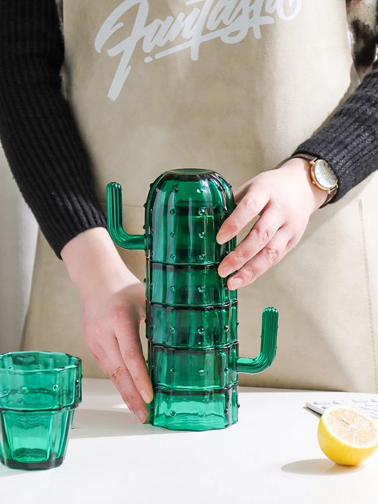 6PCS/Set Creative Cactus Water Cup Set Ins Style Water Cup Simple and Fresh Mori Series Household Water Cup
6PCS/Set Creative Cactus Water Cup Set Ins Style Water Cup Simple and Fresh Mori Series Household Water Cup