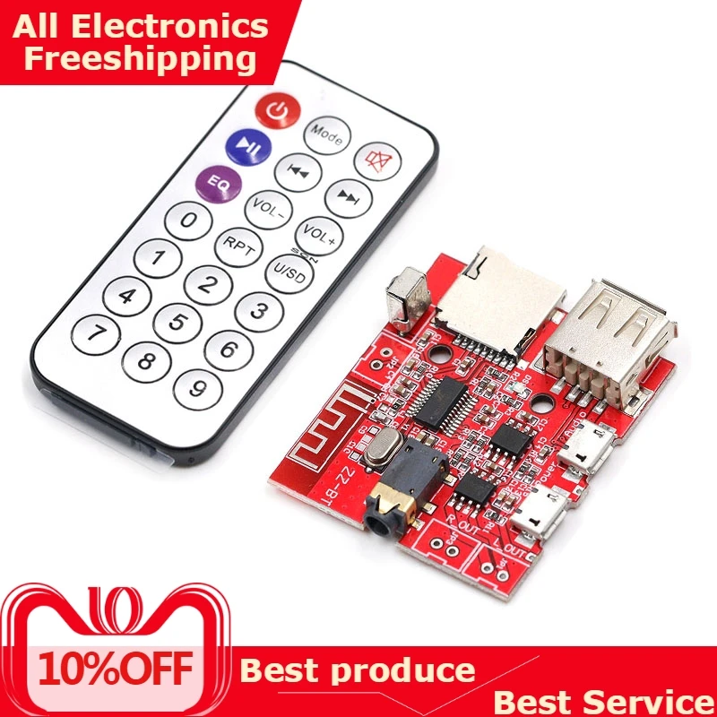 Car Bluetooth 4.1 MP3 WAV Decoding Board 3W Speaker Amplifier Audio Receiver Module Support USB/TF/U-DISK/IR Remote Control
Car Bluetooth 4.1 MP3 WAV Decoding Board 3W Speaker Amplifier Audio Receiver Module Support USB/TF/U-DISK/IR Remote Control