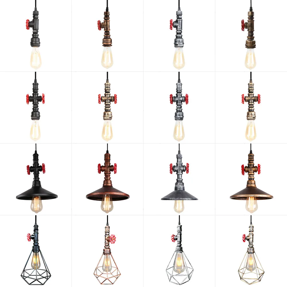 Steam Punk Loft Industrial Iron Water Pipe Pendant Light Vintage Ceiling Mounted Hanging Lamp Home Lighting Fixtures Lustres Luz
Steam Punk Loft Industrial Iron Water Pipe Pendant Light Vintage Ceiling Mounted Hanging Lamp Home Lighting Fixtures Lustres Luz