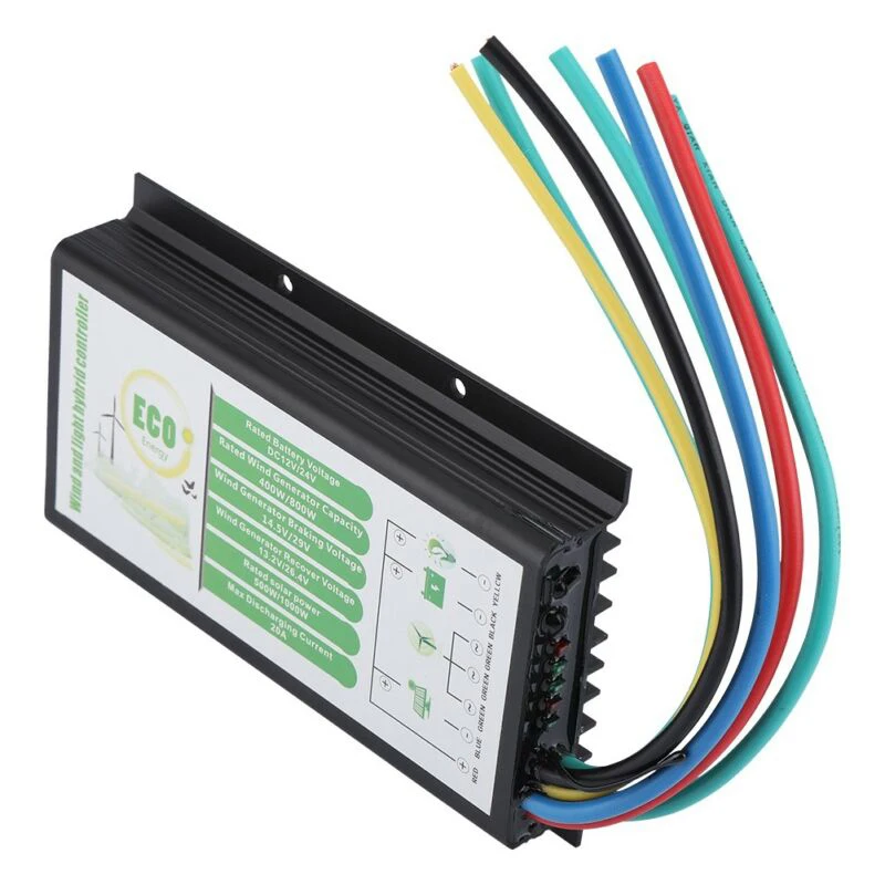 Wind Solar Hybrid Controller Laderegler Regulator 12V/24V 400W/800W 20A 13*8.2*2cm Wind Turbine Battery Hybrid Controller
Wind Solar Hybrid Controller Laderegler Regulator 12V/24V 400W/800W 20A 13*8.2*2cm Wind Turbine Battery Hybrid Controller