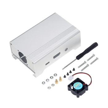 Aluminum Alloy Protective Case Housing Shell Enclosure Box for Raspberry Pi 3, Pi 2 and B+ with Cooling Fan
Aluminum Alloy Protective Case Housing Shell Enclosure Box for Raspberry Pi 3, Pi 2 and B+ with Cooling Fan