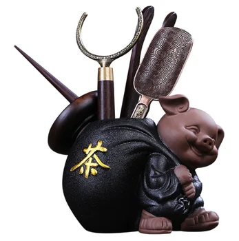 Chinese Tea Six Gentleman's Suit Creative Kung Fu Tea Ceremony Little Monk Tea Accessories Set Utensils Home Office Decor LF545
Chinese Tea Six Gentleman's Suit Creative Kung Fu Tea Ceremony Little Monk Tea Accessories Set Utensils Home Office Decor LF545