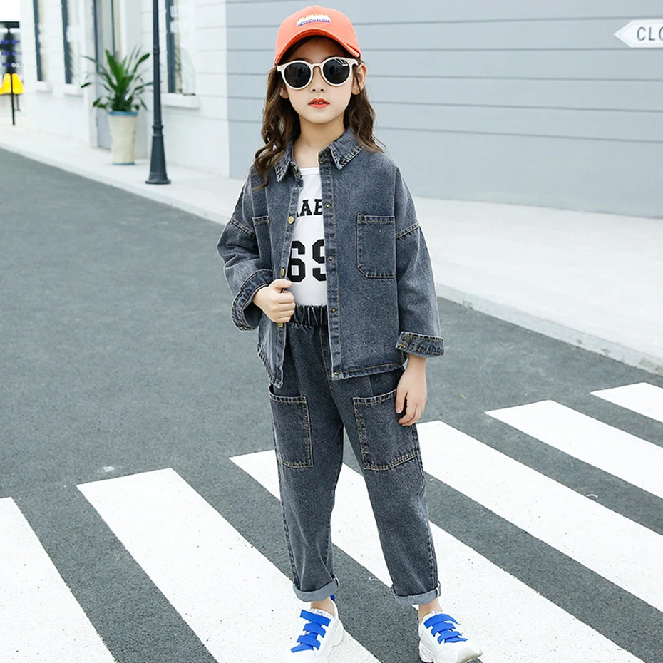 Kids Girls Clothes Set Denim Jacket + Jeans 2PCS Girl Clothing Set Spring Autumn Teenage Clothes For Children 6 8 10 12 14
Kids Girls Clothes Set Denim Jacket + Jeans 2PCS Girl Clothing Set Spring Autumn Teenage Clothes For Children 6 8 10 12 14