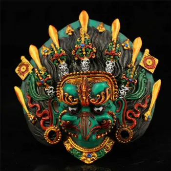 Collecti Nepal Resin Lacquerware Painted Eagle God Head Wall Hang Exorcism Masks
Collecti Nepal Resin Lacquerware Painted Eagle God Head Wall Hang Exorcism Masks