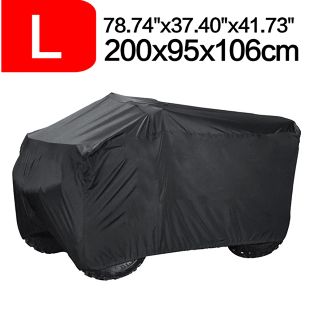L Black 190T Motorcycle Waterproof Cover Rain Dust Sun UV Protector case Quad Bikes ATV Protector Case For Polaris 200x95x106cm
L Black 190T Motorcycle Waterproof Cover Rain Dust Sun UV Protector case Quad Bikes ATV Protector Case For Polaris 200x95x106cm