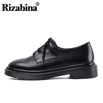 Rizabina Women Genuine Leather Pumps Hot Sale Lace Up Office Ladies Shoes Black Round Toe Casual Party Pumps Footwear Size 34-40
Rizabina Women Genuine Leather Pumps Hot Sale Lace Up Office Ladies Shoes Black Round Toe Casual Party Pumps Footwear Size 34-40
