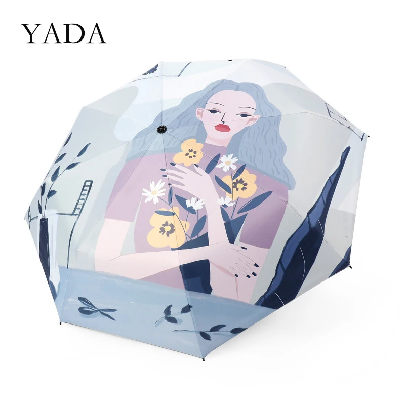 YADA 2020 Hand-Painted Girl Cat Pattern 3-Folding Umbrella Women UV Rainproof Umbrella Parasol Rain Sun Light Umbrellas YD200198
YADA 2020 Hand-Painted Girl Cat Pattern 3-Folding Umbrella Women UV Rainproof Umbrella Parasol Rain Sun Light Umbrellas YD200198