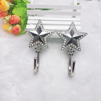 2Pcs/Pair Pentagram Zinc Alloy Curtain Hooks Holdback Tassel Wall Tie Back Hanger Holder Curtain Hanging Accessory
2Pcs/Pair Pentagram Zinc Alloy Curtain Hooks Holdback Tassel Wall Tie Back Hanger Holder Curtain Hanging Accessory