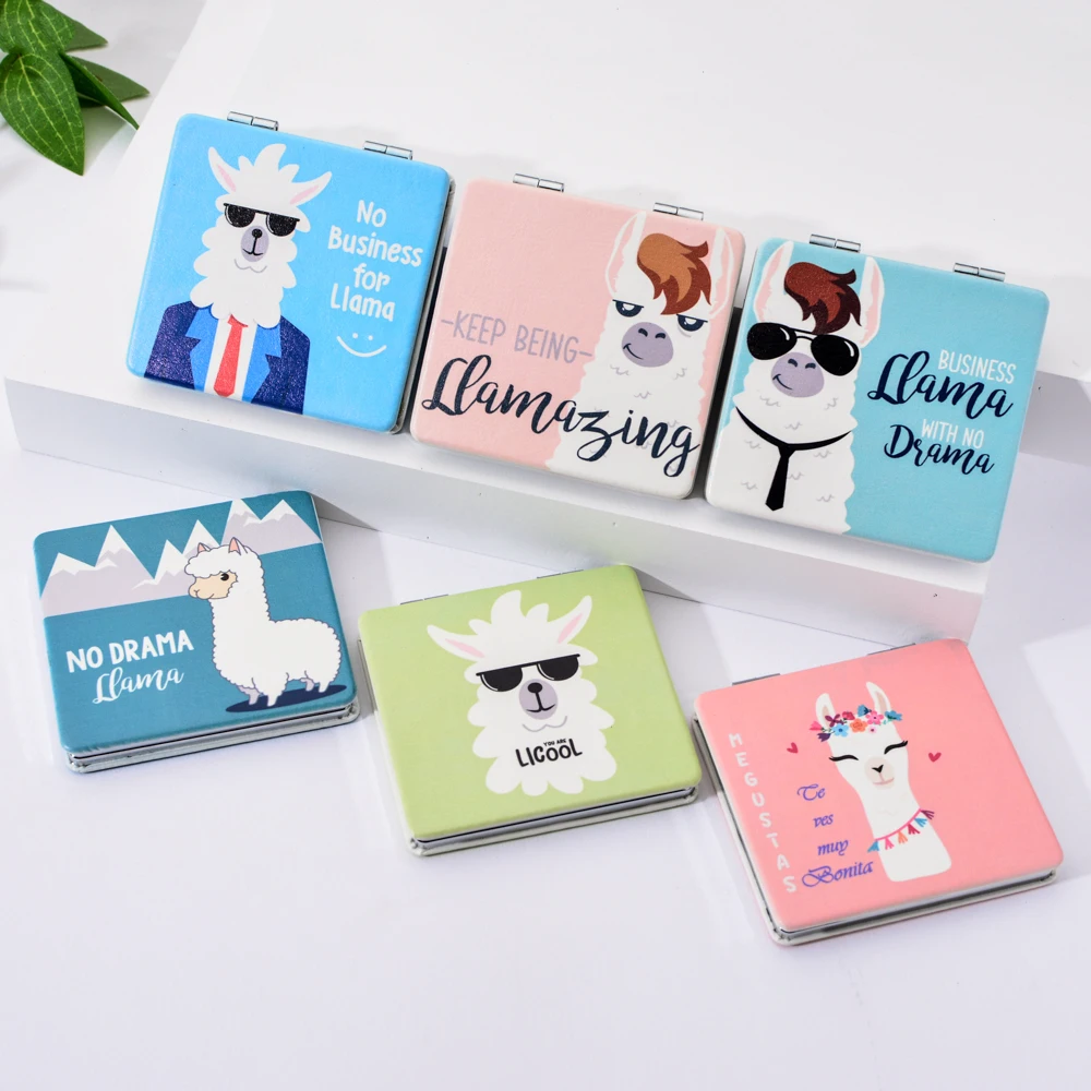 Vicney Liama Pattern Pu Make up Mirror Casual Living Style Double Side Hand Mirror Camel Relaxing Mini Pocket Mirror For Travel
Vicney Liama Pattern Pu Make up Mirror Casual Living Style Double Side Hand Mirror Camel Relaxing Mini Pocket Mirror For Travel