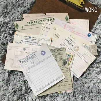 WOKO 20sheets Vintage Junk journal Material Retro Telegraph Collage Old Paper Deco Sticker DIY Scrapbooking planner Diary Album 
WOKO 20sheets Vintage Junk journal Material Retro Telegraph Collage Old Paper Deco Sticker DIY Scrapbooking planner Diary Album
