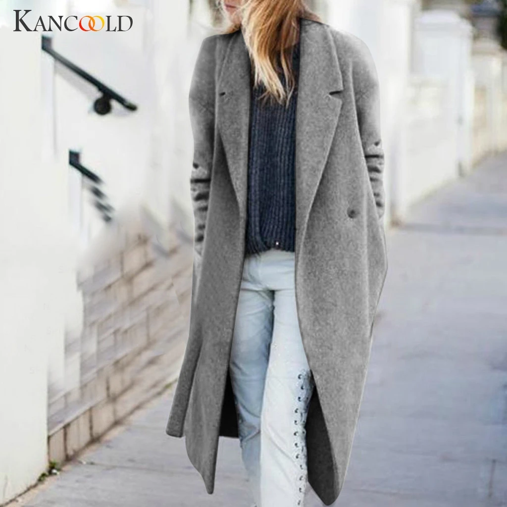 KANCOOLD coats MINIMALIST STYLE Womens Winter Fashion Trench Pocket Overcoat Outwear Solid new coats and jackets women 2019Sep3
KANCOOLD coats MINIMALIST STYLE Womens Winter Fashion Trench Pocket Overcoat Outwear Solid new coats and jackets women 2019Sep3