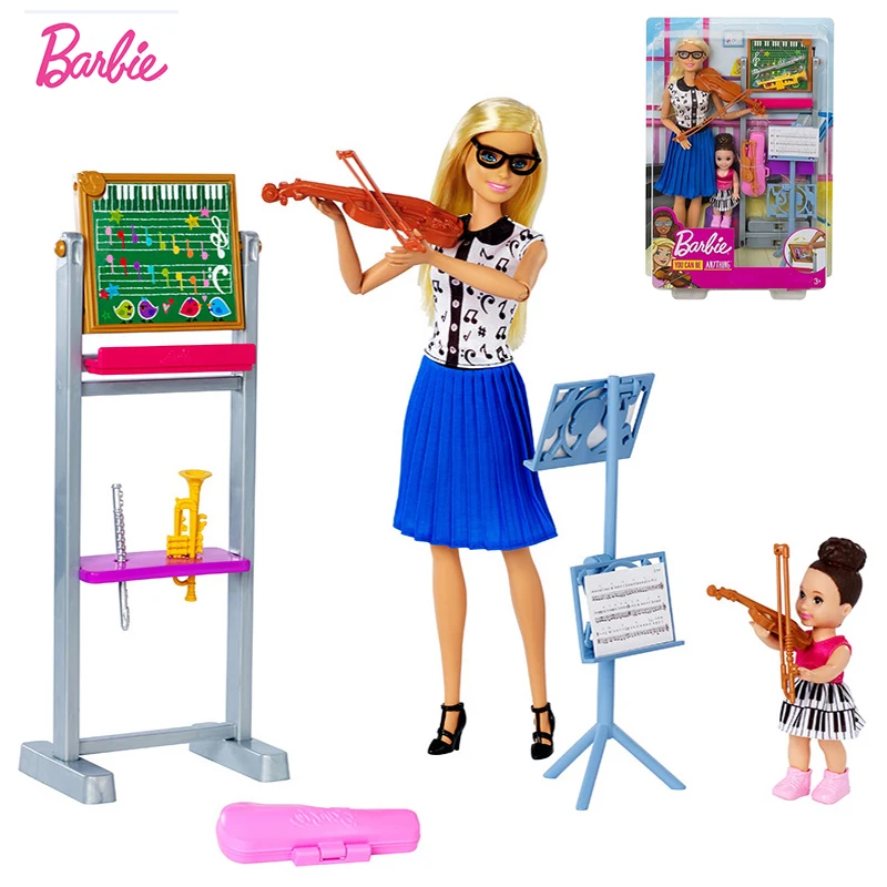 Original Brand Barbie Joints Move Doll Music Teacher Playset Toys for Girls Baby Birthdays Gifts Bonecas Toys musical Children
Original Brand Barbie Joints Move Doll Music Teacher Playset Toys for Girls Baby Birthdays Gifts Bonecas Toys musical Children