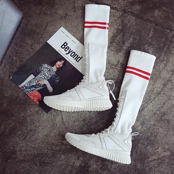 2018 new casual long socks shoes fashion simple breathable flat shoes retro lace shoes.
2018 new casual long socks shoes fashion simple breathable flat shoes retro lace shoes.
