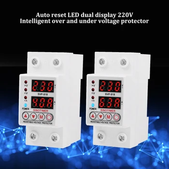 Adjust Voltage Relay Control Over Under Voltage Protector 220V 63A 40A Overvoltage and Over Current Protection Devices Din Rail
Adjust Voltage Relay Control Over Under Voltage Protector 220V 63A 40A Overvoltage and Over Current Protection Devices Din Rail