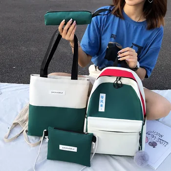 Nicesnowl 3Pcs/set Casual Women Backpack Canvas Book Bags Preppy Style School Back Bags for Teenage Girls Composite bag
Nicesnowl 3Pcs/set Casual Women Backpack Canvas Book Bags Preppy Style School Back Bags for Teenage Girls Composite bag