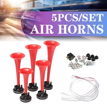 5pcs/Set Air horns Trumpet with 12V Compressor universal for Car Boat Motorcycles 178db Loud Musical Air Horn
5pcs/Set Air horns Trumpet with 12V Compressor universal for Car Boat Motorcycles 178db Loud Musical Air Horn