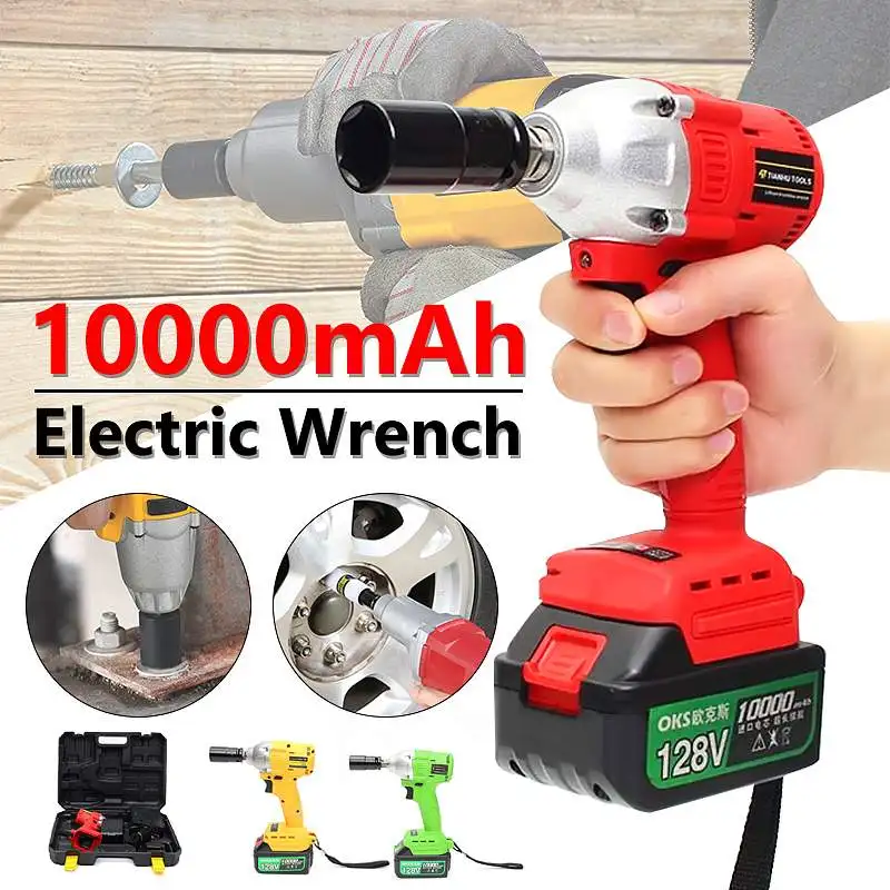 128v Cordless Brushless Electric Impact Wrench Drill Screwdriver 3 Speed High Torque 1/2 Socket Rechargeable With Fast Charger
128v Cordless Brushless Electric Impact Wrench Drill Screwdriver 3 Speed High Torque 1/2 Socket Rechargeable With Fast Charger