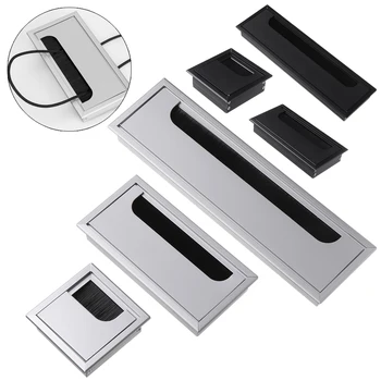 1PC Aluminum Alloy PC Desk Rectangle Wire Cable Grommet Office Table Hole Cover Outlet Port with Black Brush Cable Organizer
1PC Aluminum Alloy PC Desk Rectangle Wire Cable Grommet Office Table Hole Cover Outlet Port with Black Brush Cable Organizer