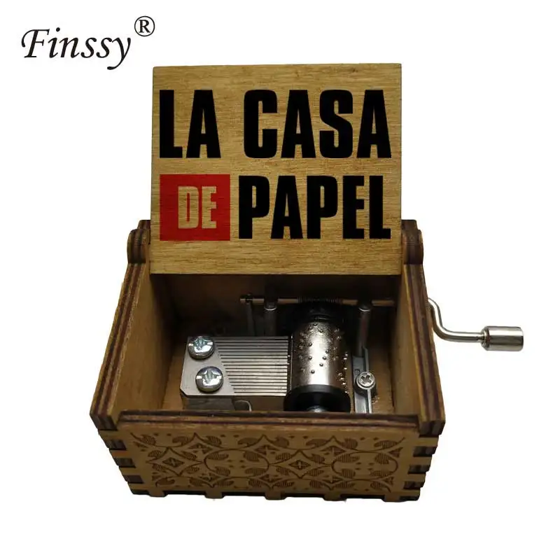 2019 La Casa De Papel Print Musci Box for Men Women Money Heist The House of Paper Print Musical Hand Crank Music Box
2019 La Casa De Papel Print Musci Box for Men Women Money Heist The House of Paper Print Musical Hand Crank Music Box
