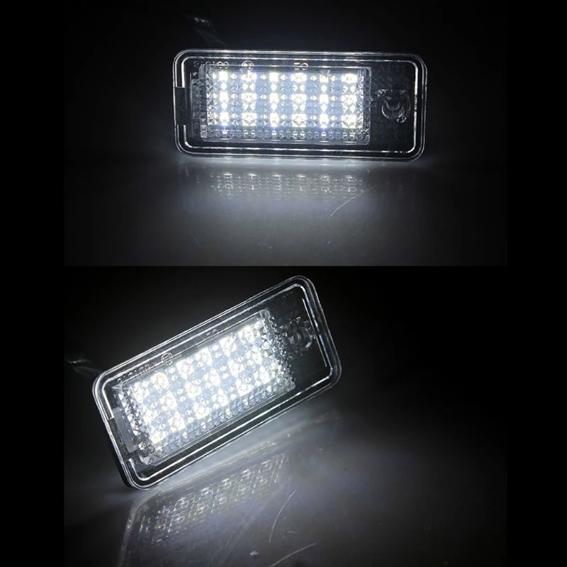 2pcs 18 LED 6500K License Number Plate Light Waterproof Signal Lamp For A-udi A3 S3 A4 S4 A6 C6 A8 S8 Q7RS4/Avant Quattro- 06-08
2pcs 18 LED 6500K License Number Plate Light Waterproof Signal Lamp For A-udi A3 S3 A4 S4 A6 C6 A8 S8 Q7RS4/Avant Quattro- 06-08