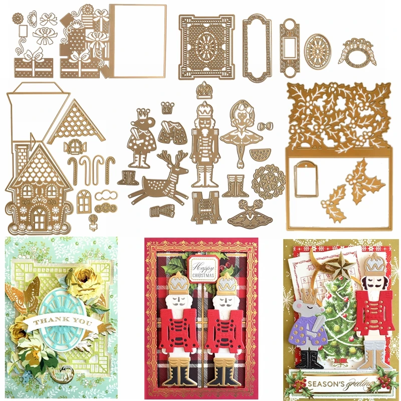 Merry Christmas Series Leaves Soldier 3D House Die Cut Scrapbooking For Craft DIY Card Album Making Metal Cutting Dies New 2019
Merry Christmas Series Leaves Soldier 3D House Die Cut Scrapbooking For Craft DIY Card Album Making Metal Cutting Dies New 2019